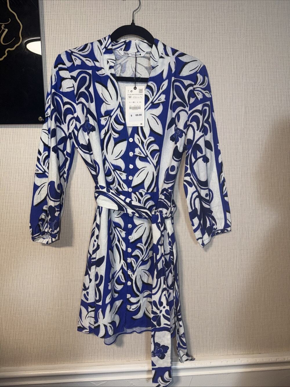 Zara Size Med Linen Dress